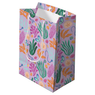Colorful Kelp and Shells Gift Bag