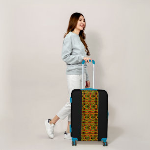 Colorful Kente Ethnic Design Luggage