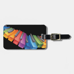 Colorful Keyboard Cool Music Luggage Tag