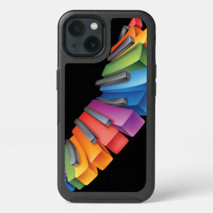 Colorful Keyboard Cool Music iPhone 13 Case