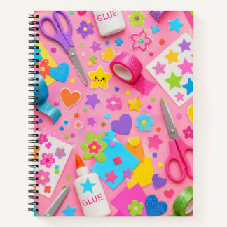 Colorful Kids Arts and Crafts Notebook