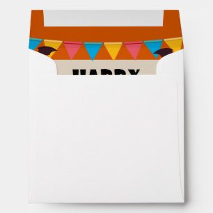 Colorful Kids Costume Halloween Party Envelope