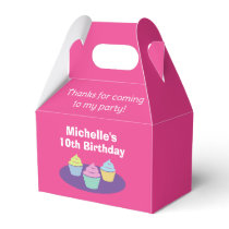 Colorful kid's cupcake Birthday party favor boxes