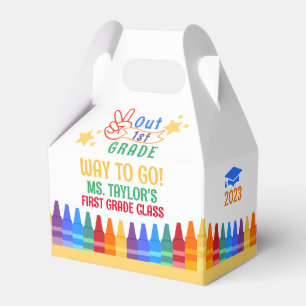 Colorful Kids Graduation Favor Box