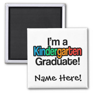 Colorful Kids Graduation Kindergarten Graduate Magnet