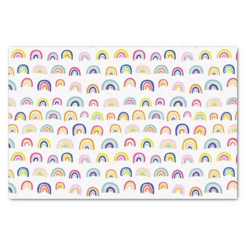 Colorful kids rainbow pattern tissue paper