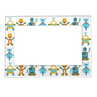 Colorful Kids Robot Magnetic Frame