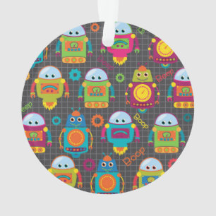 Colorful Kids Robot Ornament