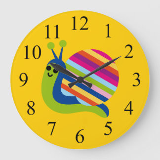 Colorful Kids Snail Clock