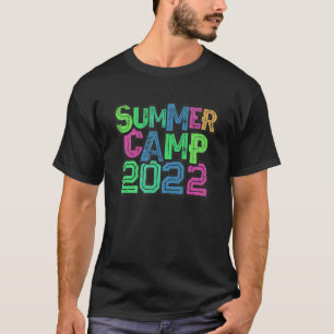 Colorful Kids Summer Camp 2022 Host Summer Counsel T-Shirt
