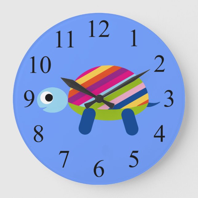 Colorful Kids Turtle Clock (Front)