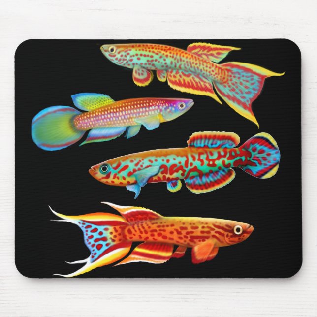 Colorful Killifish Mousepad (Front)