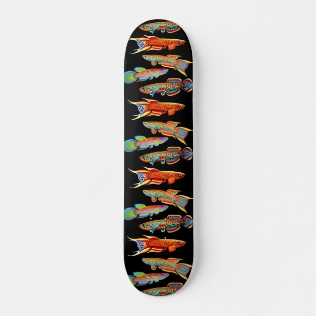 Colorful Killifish Skateboard (Front)
