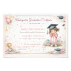 Colorful Kindergarten Graduation Certificate