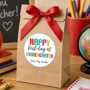 Colorful Kindergarten School Sticker