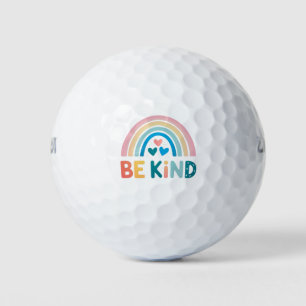 Colorful Kindness Rainbow Golf Balls