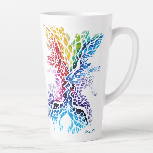 Colorful kiss latte mug (Right)