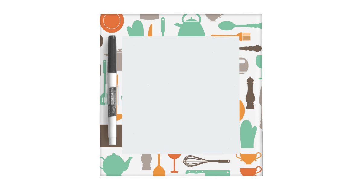 Colorful Kitchen Dry Erase Board Zazzle