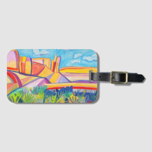 Colorful Kitchen Mesa New Mexico Landscape Luggage Tag