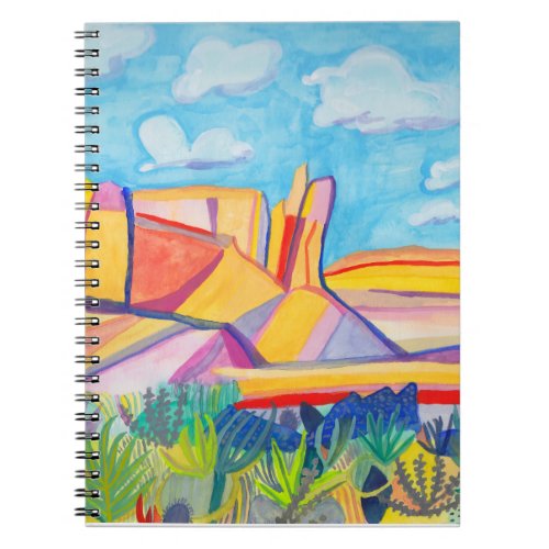 Colorful Kitchen Mesa Watercolor Landscape Notebook