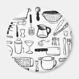 Colorful Kitchen Patterns Magnet