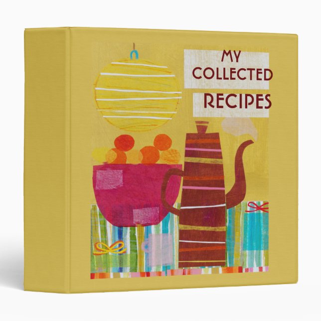 Colorful Kitchen Recipe Binder (Front/Spine)