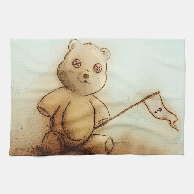 Colorful kitchen towel - Teddy (Horizontal)