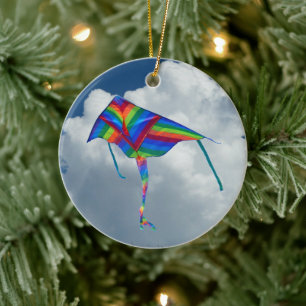 Colorful Kite in the Sky Ornament