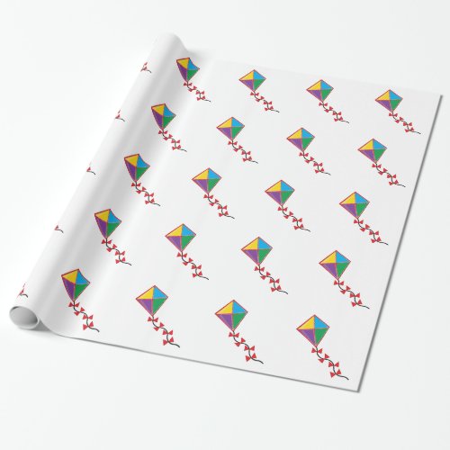 Colorful Kite Wrapping Paper