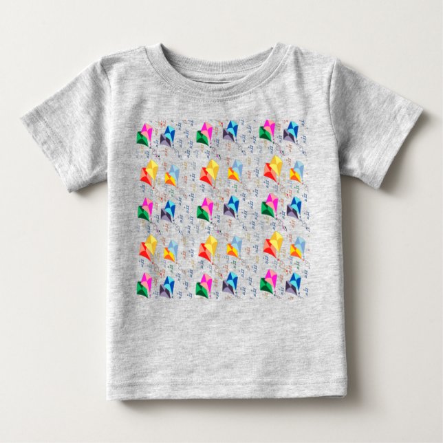 Colorful kites festival  baby T-Shirt (Front)