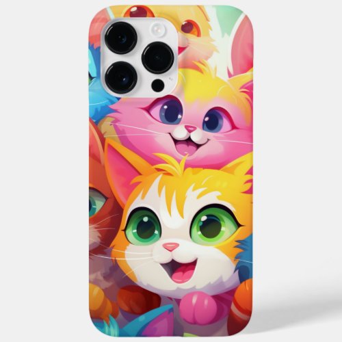 Colorful Kittens Anime Case_Mate iPhone 14 Pro Max Case
