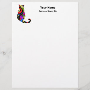 Colorful Kitty 1 Letterhead