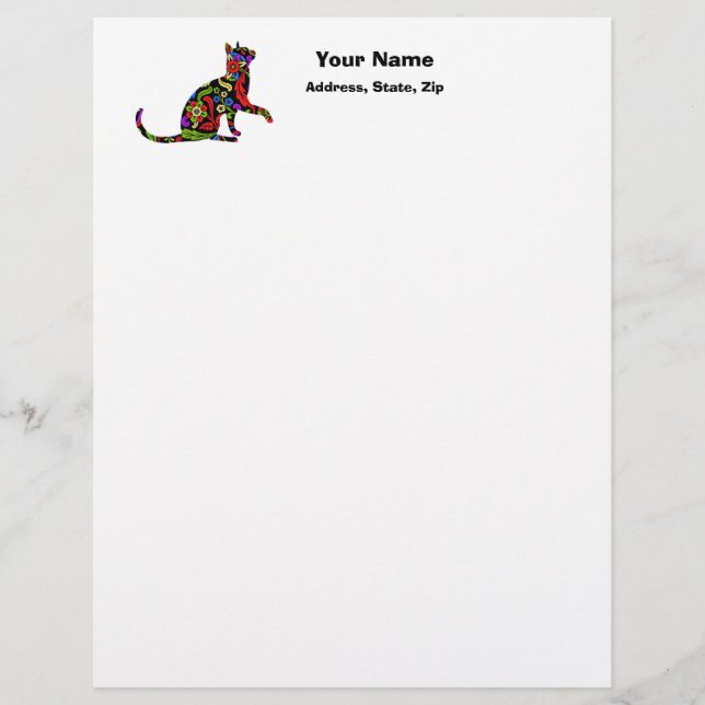 Colorful Kitty 2 Letterhead (Front)