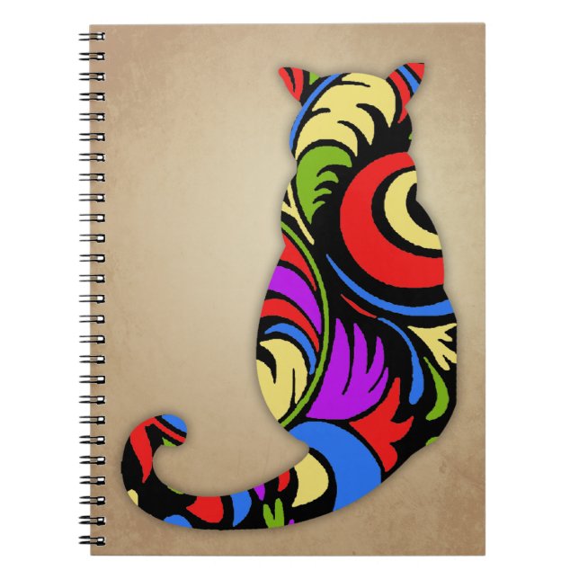 Colorful Kitty Notebook (Front)