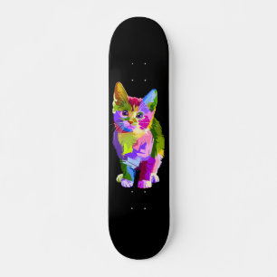 Colorful Kitty Skateboard