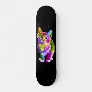 Colorful Kitty Skateboard