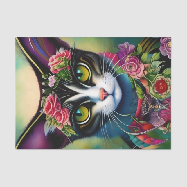 Colorful Kitty Tissue Paper (Front)