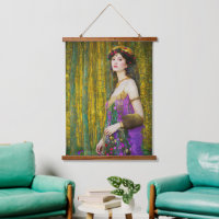 Colorful Klimt Style Collage Portrait of a Woman