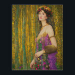 Colorful Klimt Style Collage Portrait of Woman Wood Wall Art<br><div class="desc">Check out this elegant and colorful Klimt style collage abstract portrait of a beautiful woman. A lovely piece to add to any decor or wear as a fashion item, also makes a great gift!</div>