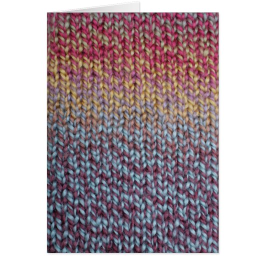 Colorful Knit Blank Cards (Front)
