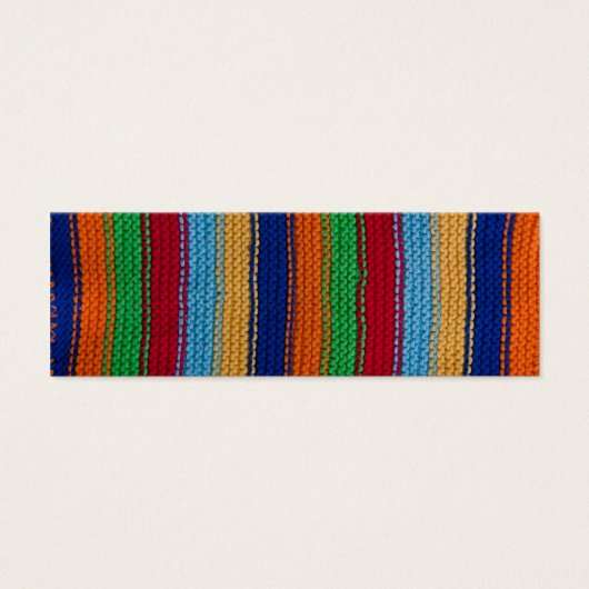 Colorful knitted stripes (Front)