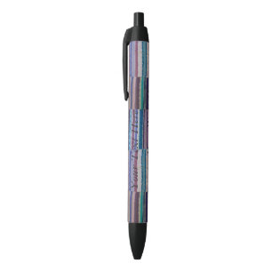 colorful knitted stripes original fun design pen