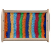 Colorful knitted stripes