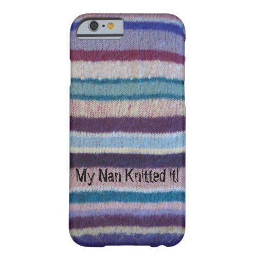 colorful knitted stripes unique vintage fun barely there iPhone 6 case