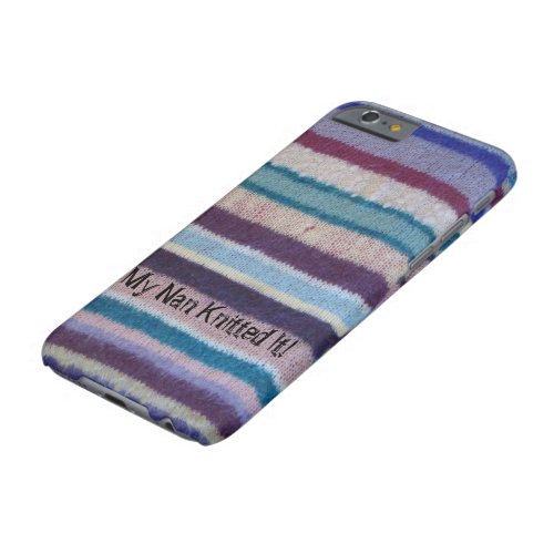 colorful knitted stripes vintage fun barely there iPhone 6 case