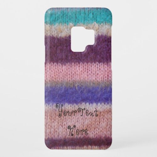 colorful knitted stripes vintage style fun Case_Mate samsung galaxy s9 case