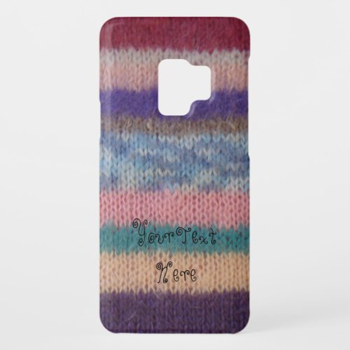 colorful knitted stripes vintage style fun Case_Mate samsung galaxy s9 case