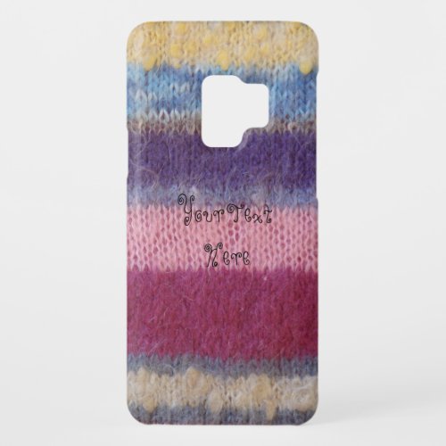 colorful knitted stripes vintage style fun Case_Mate samsung galaxy s9 case