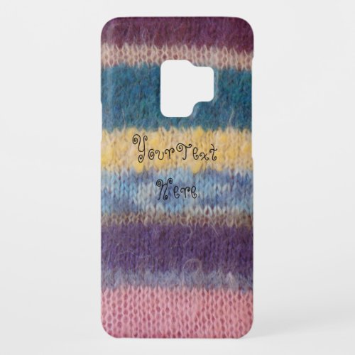 colorful knitted stripes vintage style fun design Case_Mate samsung galaxy s9 case