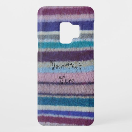 colorful knitted stripes vintage style fun design Case_Mate samsung galaxy s9 case